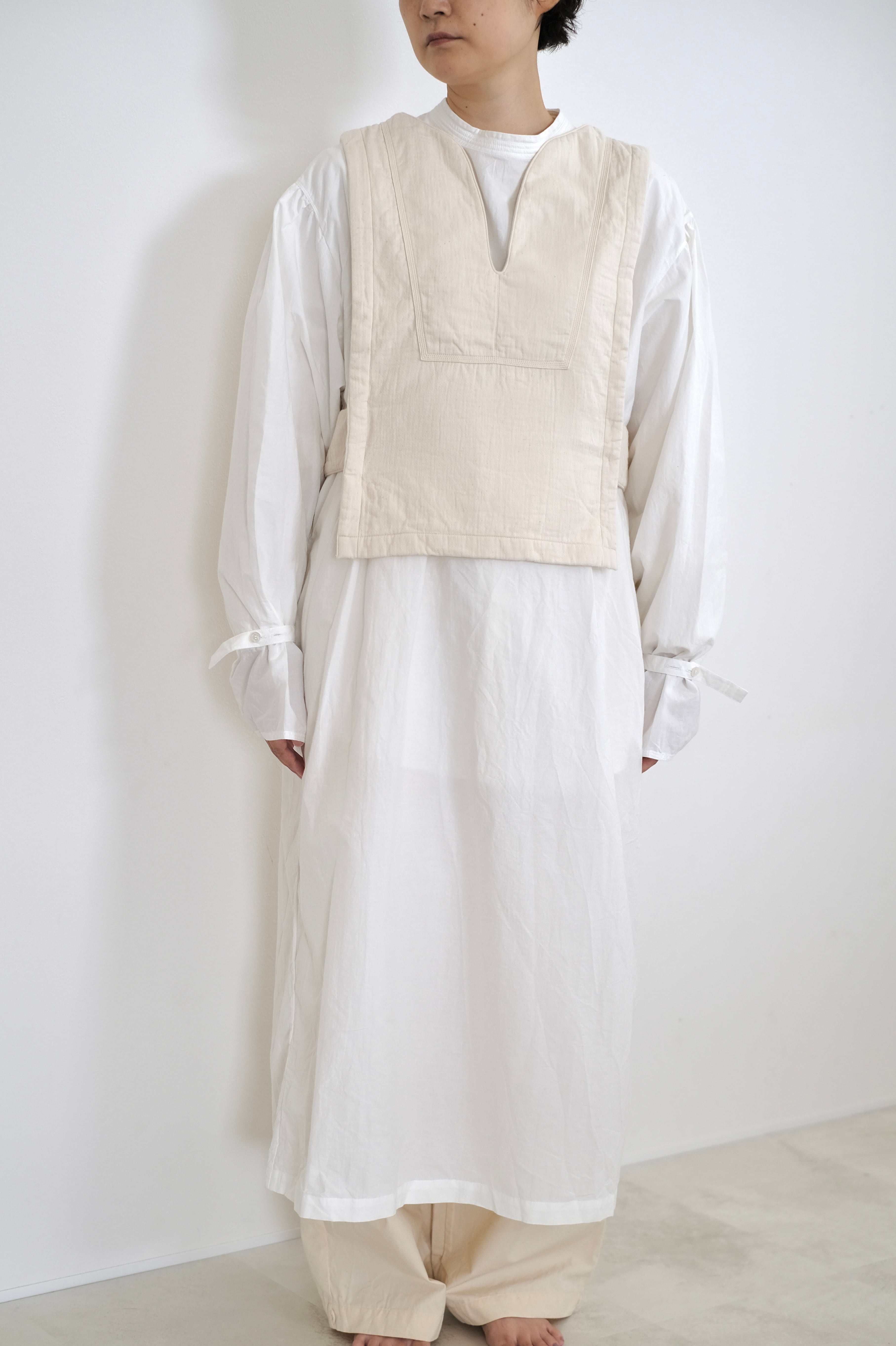 Gauze vest - Ivory