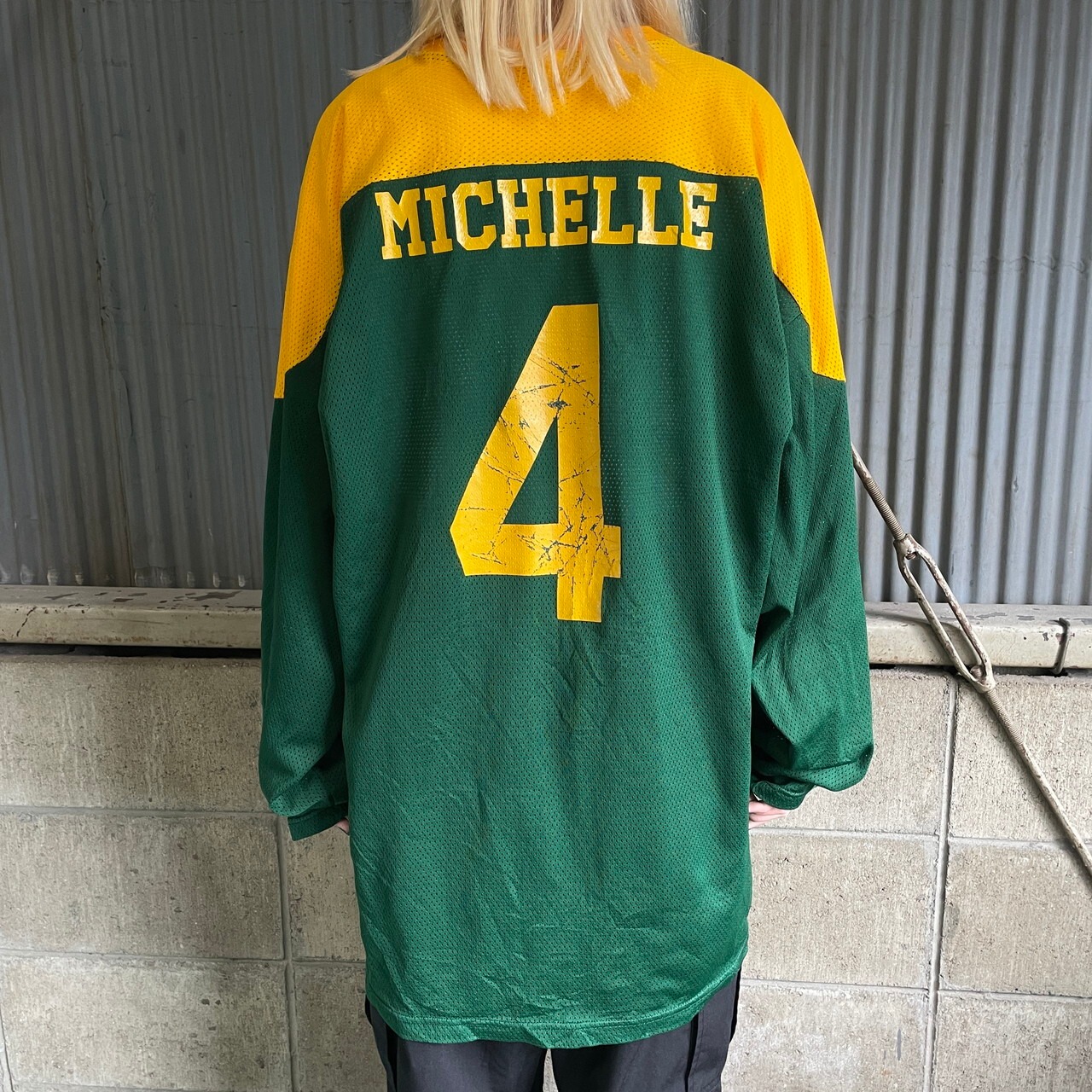 USA製 FLASH MICHELLE 4 チーム メッシュ 両面プリント ホッケーシャツ 