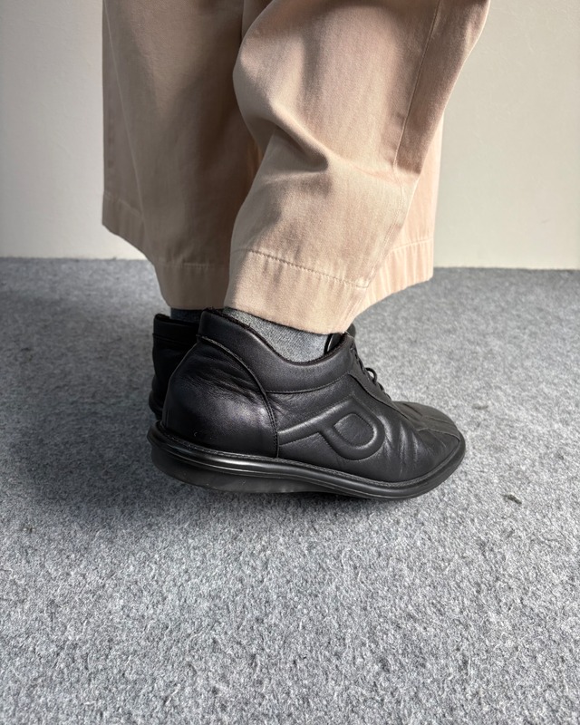 【PRADA SPORT】flat leather sneaker