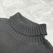 【極上】トミーヒルフィガー タートルネックニット 90s ロゴ刺繍 神配色 美品