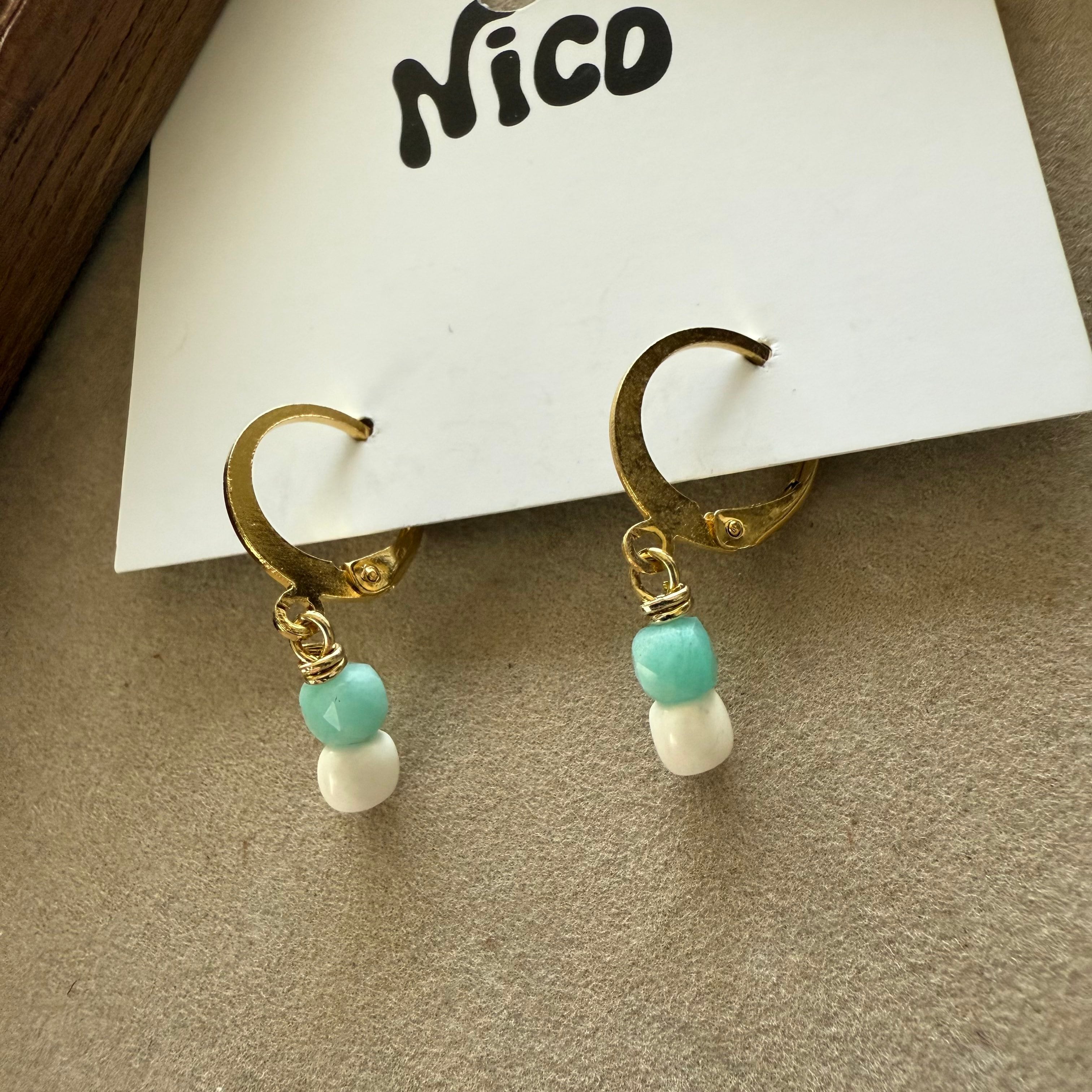 NC26096【サージカルステンレス:ゴールド】nicoピアス