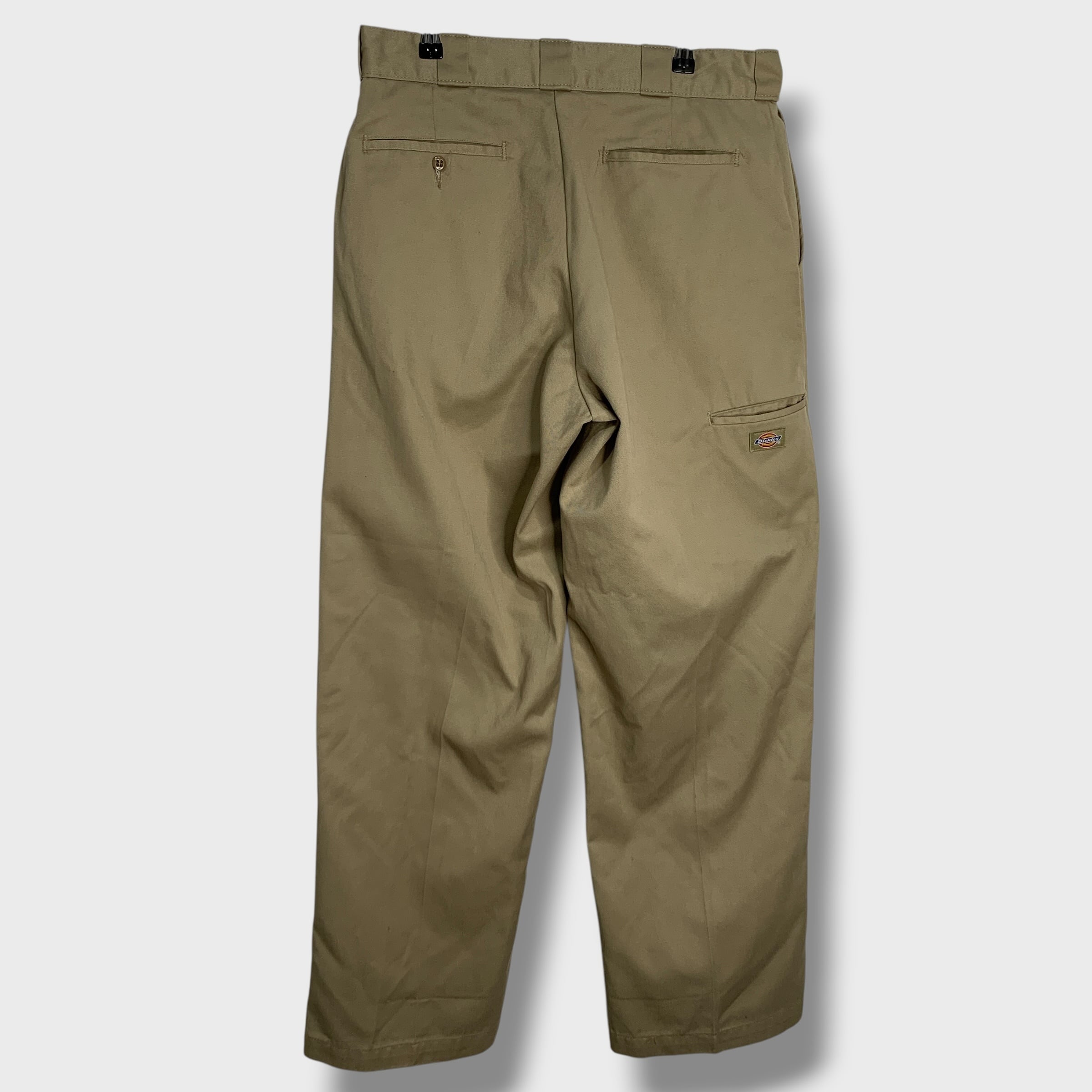 90s Dickies ダブルニーワークパンツ チノパン ベージュ W34L32 | 古着