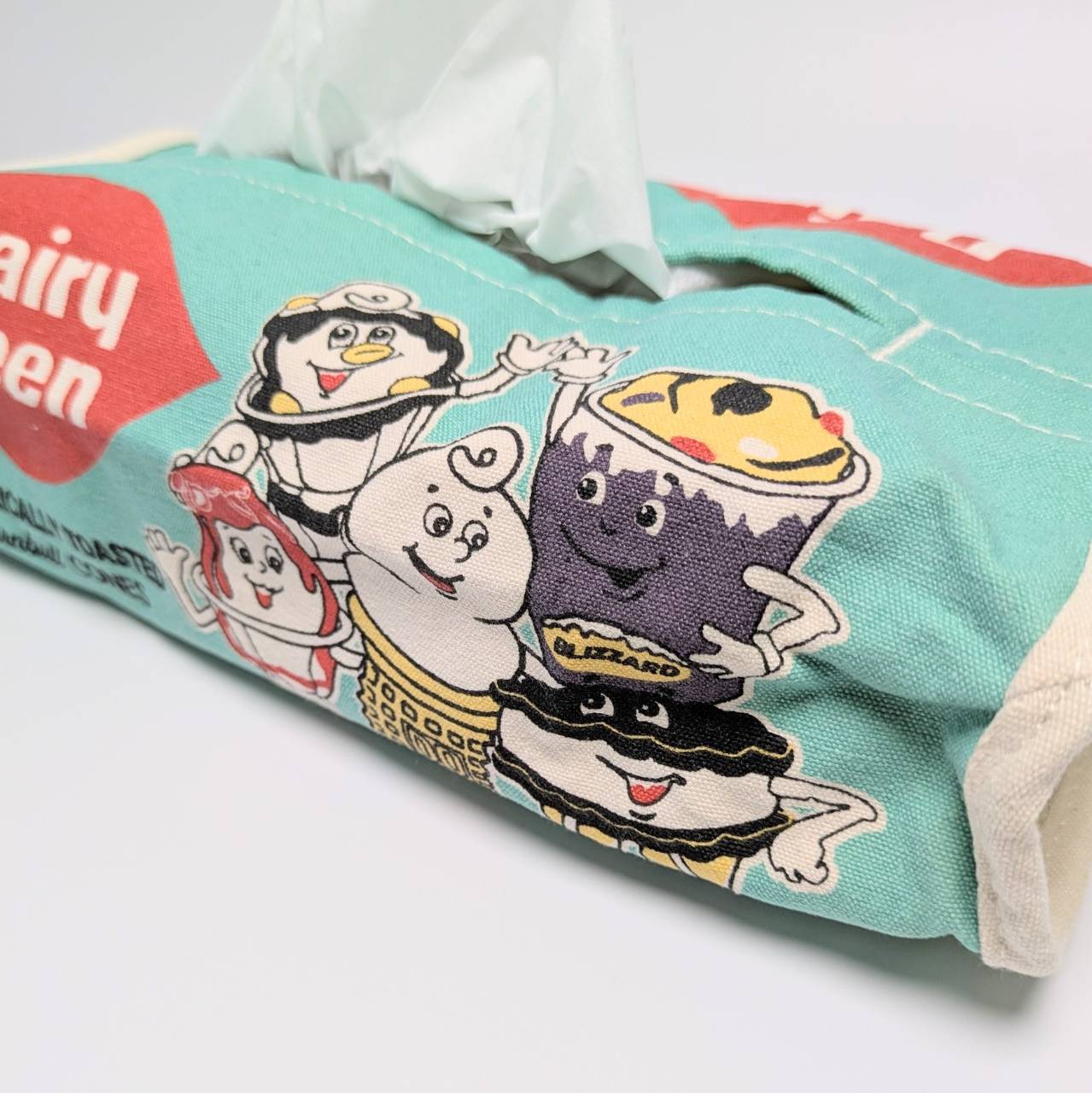 【 Dairy Queen / DQ（デイリークイーン) 】 Tissue Cover / ティッシュ カバー 吊り下げ〚アメリカン雑貨 アメトイ〛