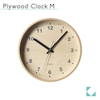 KATOMOKU plywood clock　km-34M