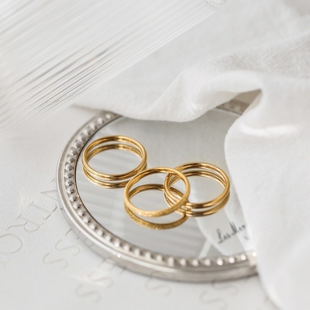 シンプルデザインリング3点セット Me0961