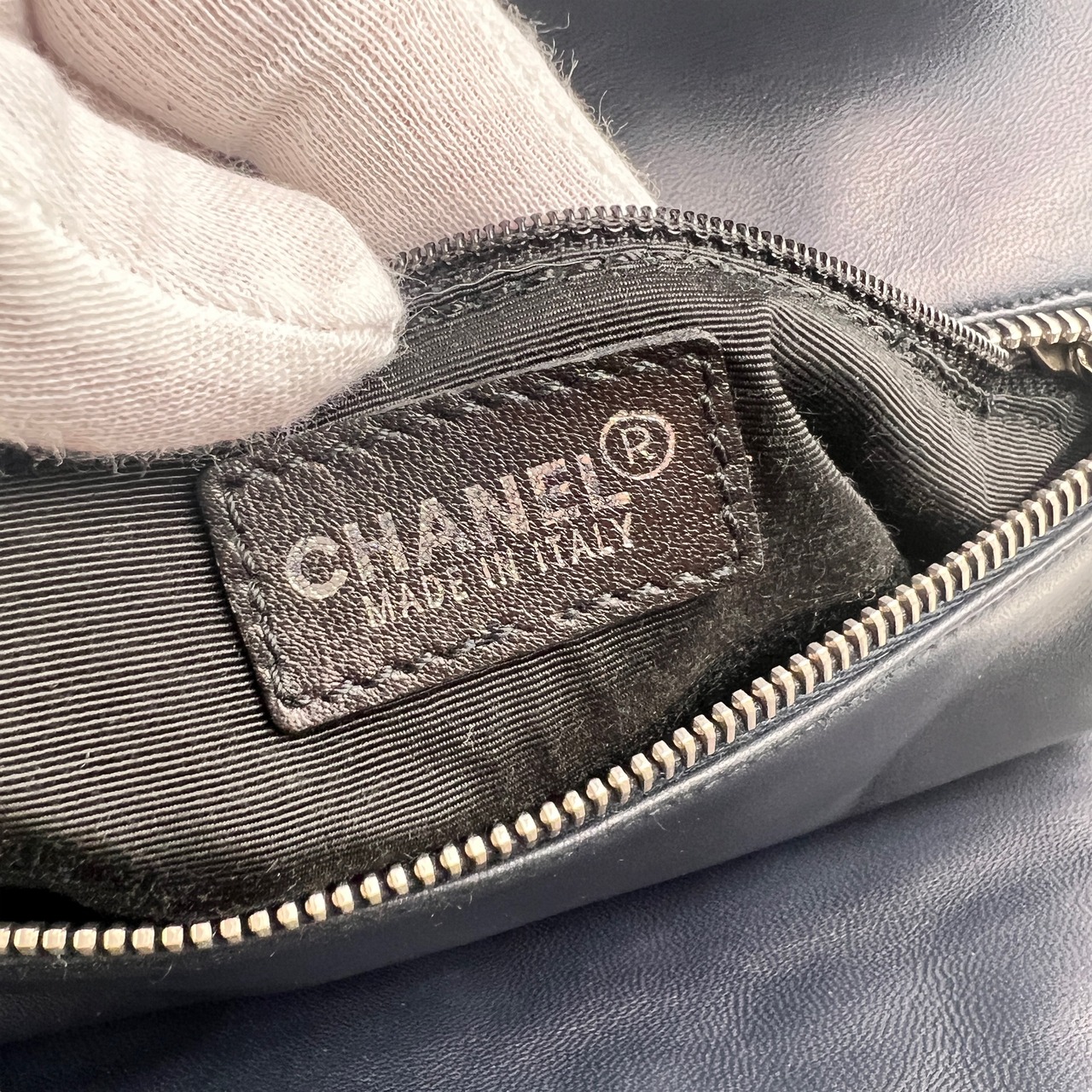 【最終処分SALE】CHANEL シャネル ココマーク チョコバー レザー ハンドバッグ ブラック A-11971