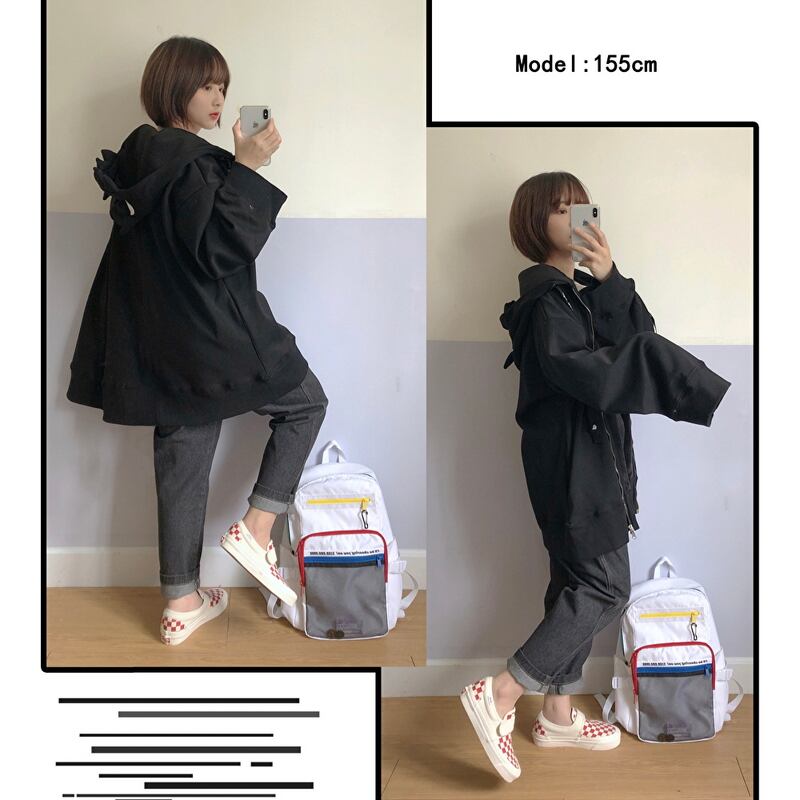 SEASONZ ゴスロリ系 JK 黒 パーカー コート ZIPアップ ランタン