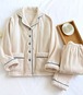 厚手 パジャマ レディース ルームウェア パンツ 秋 冬 ベロア vネック 無地 春 秋冬 切り替え 前開き 長袖 2点セット ナイト 寝間着 寝巻き ウエストゴム 上下セット 暖かい 快適 大人 冬