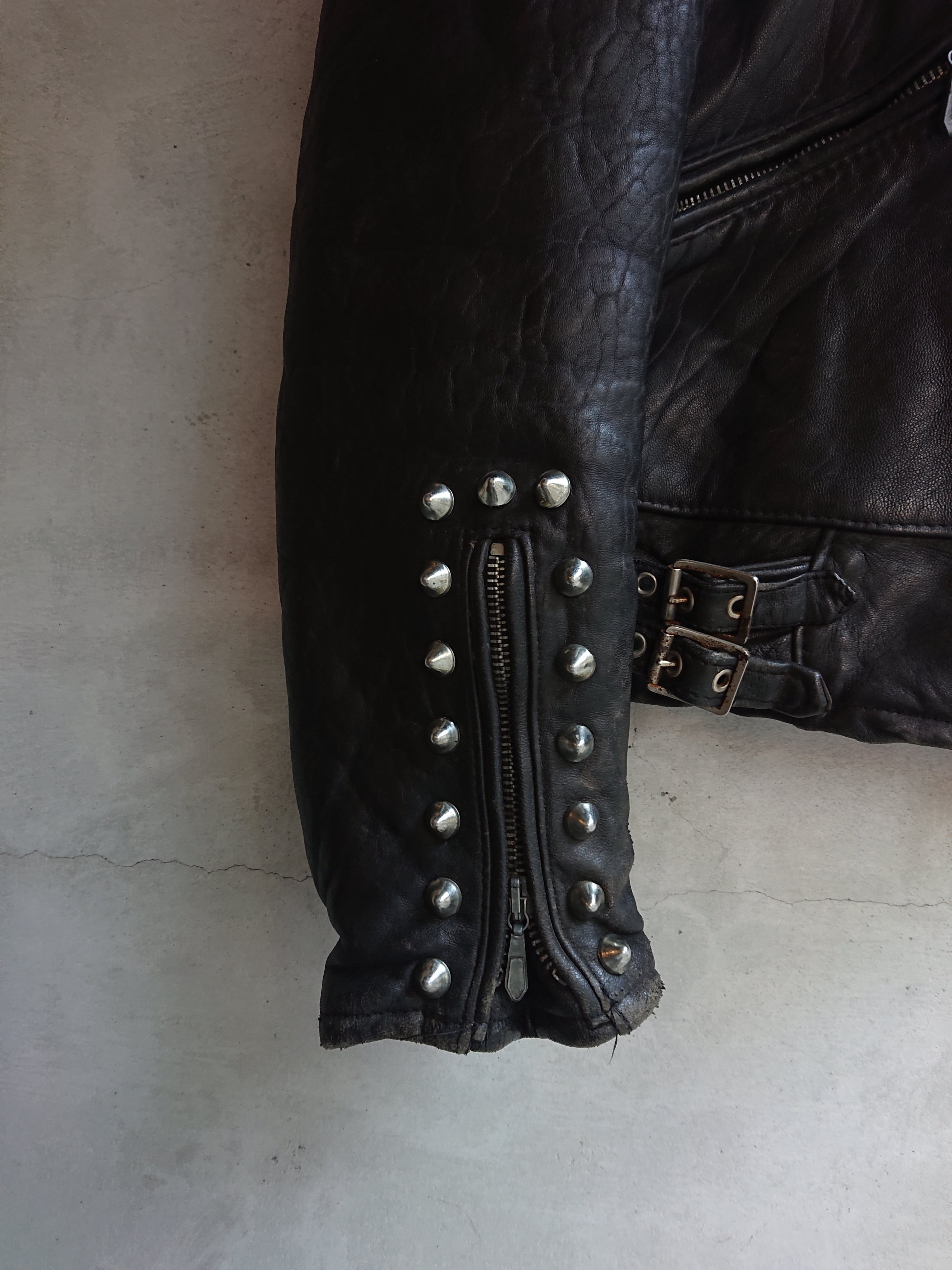 VINTAGE PUNK STUDS LEATHER JACKET | BOW & ARROW WEB STORE