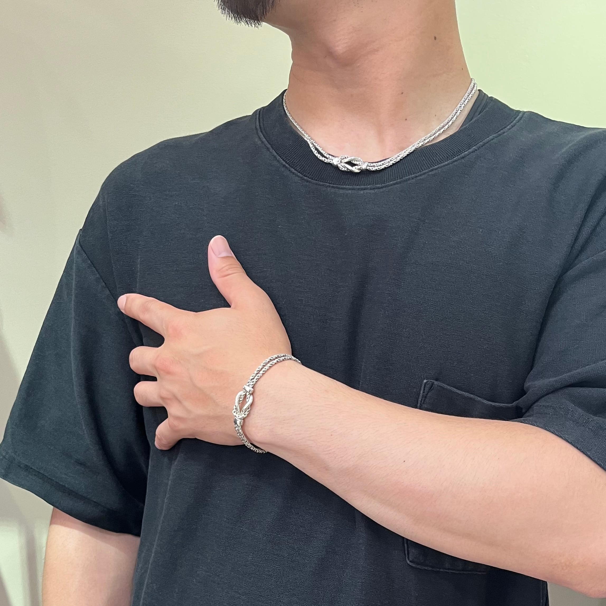 希少【TIFFANY&CO.】 2360 ティファニー ツイストダブルロープ