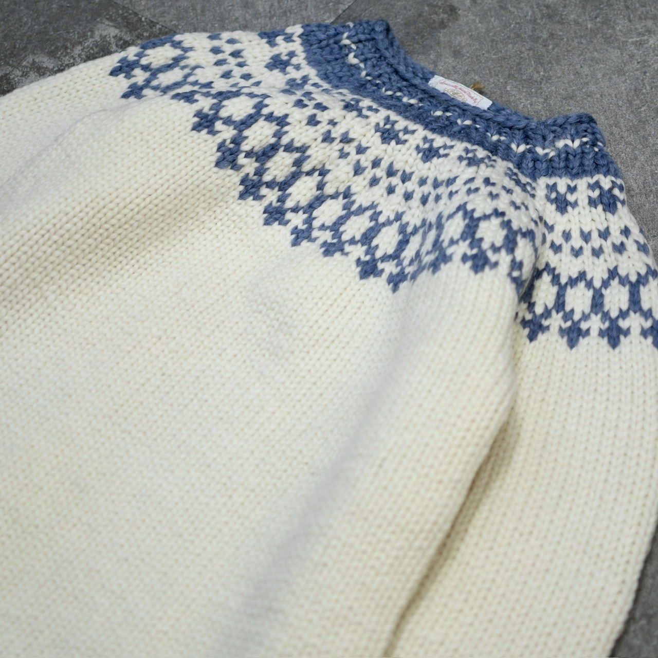 grandma hand made nordic knit