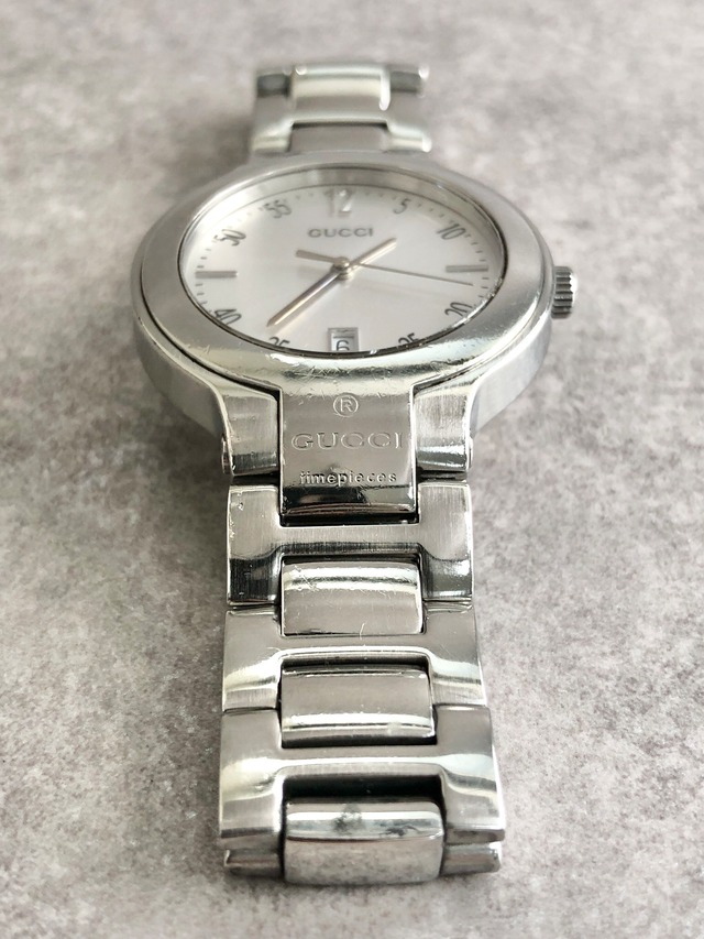 GUCCI グッチ 腕時計 シルバー ステンレススチール クォーツ 8900M vintage ヴィンテージ オールド bdju4h