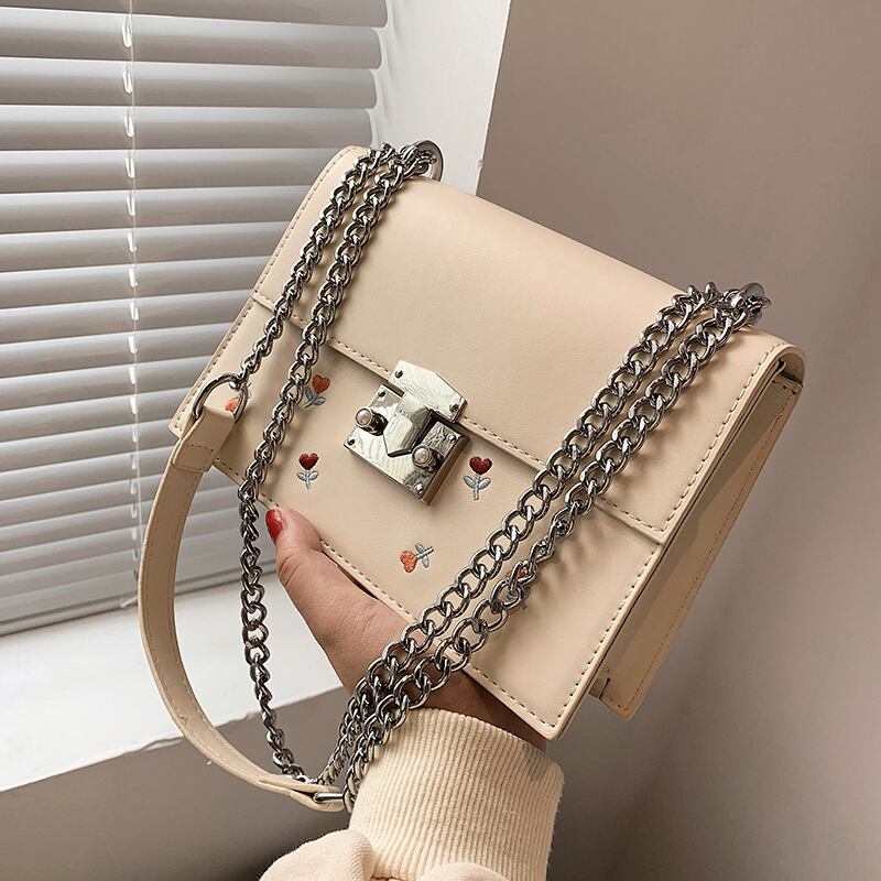 レッドチェーン スクウェア メッセンジャーバッグ 手作りハンドバック65925319091