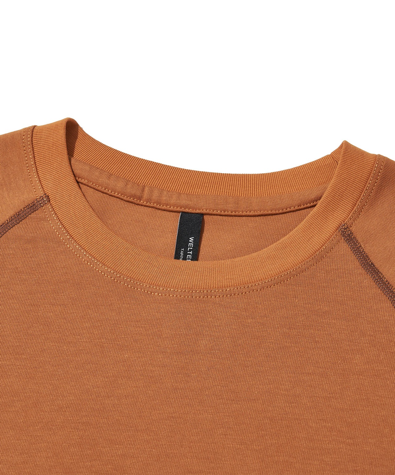 CONTRAST WONDER LONG SLEEVE T-SHIRT_ORANGE