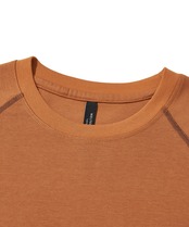 CONTRAST WONDER LONG SLEEVE T-SHIRT_ORANGE