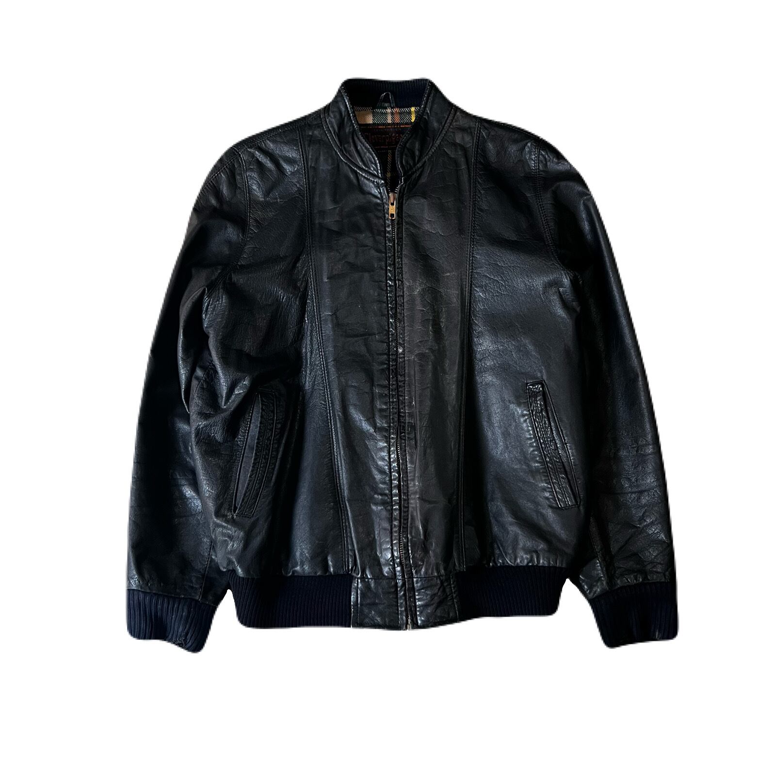 1990's leather drizzler jacket #G726 | Pay ID