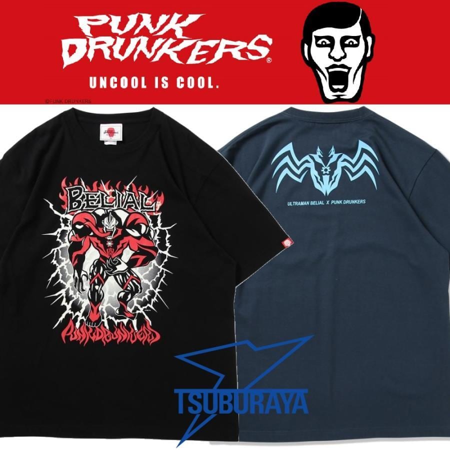 PUNKDRUNKERS x 円谷プロ 】ウルトラマンベリアルTEE / REVIVAL パンク