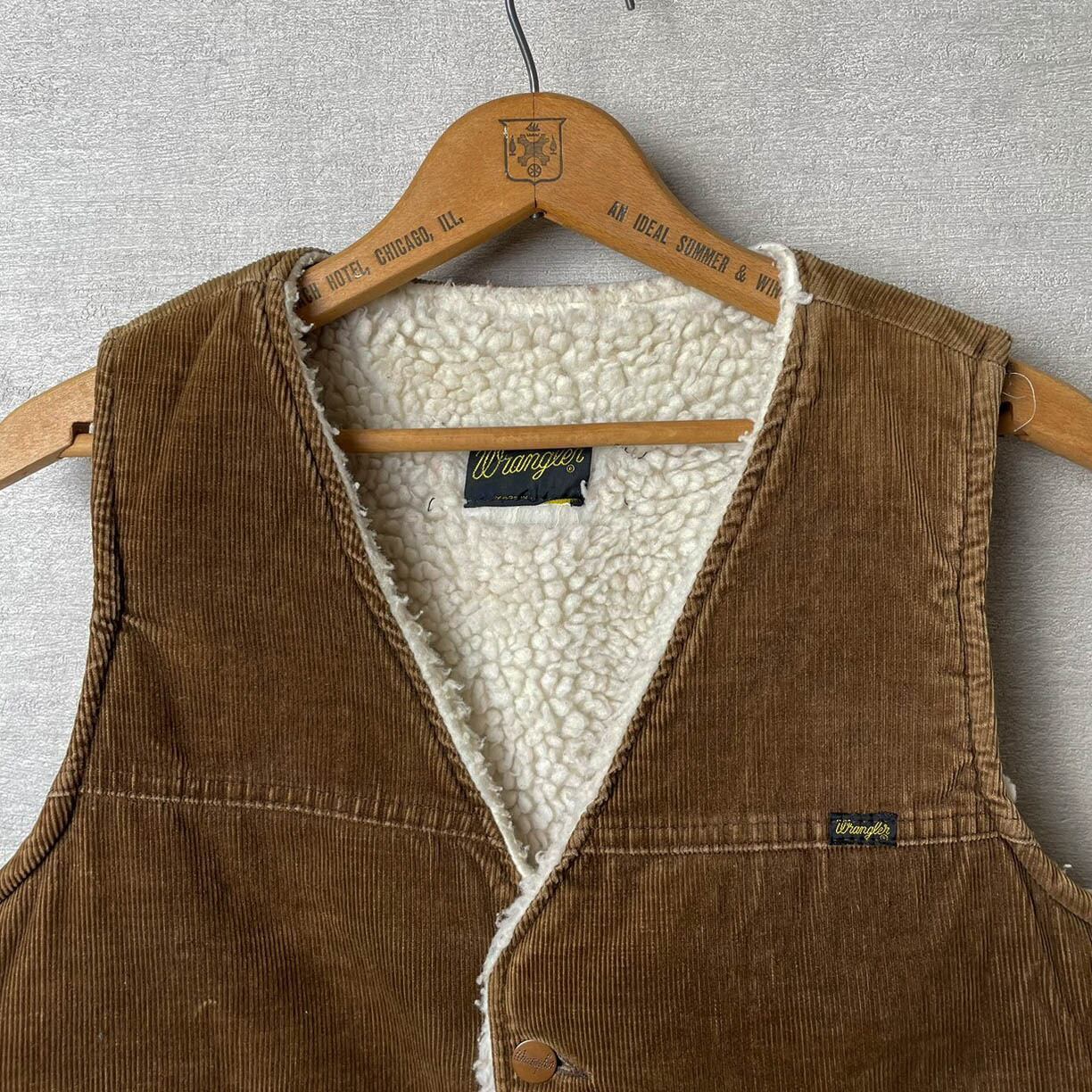[USED] Wrangler / MADE IN USA CORDUROYxBOA VEST