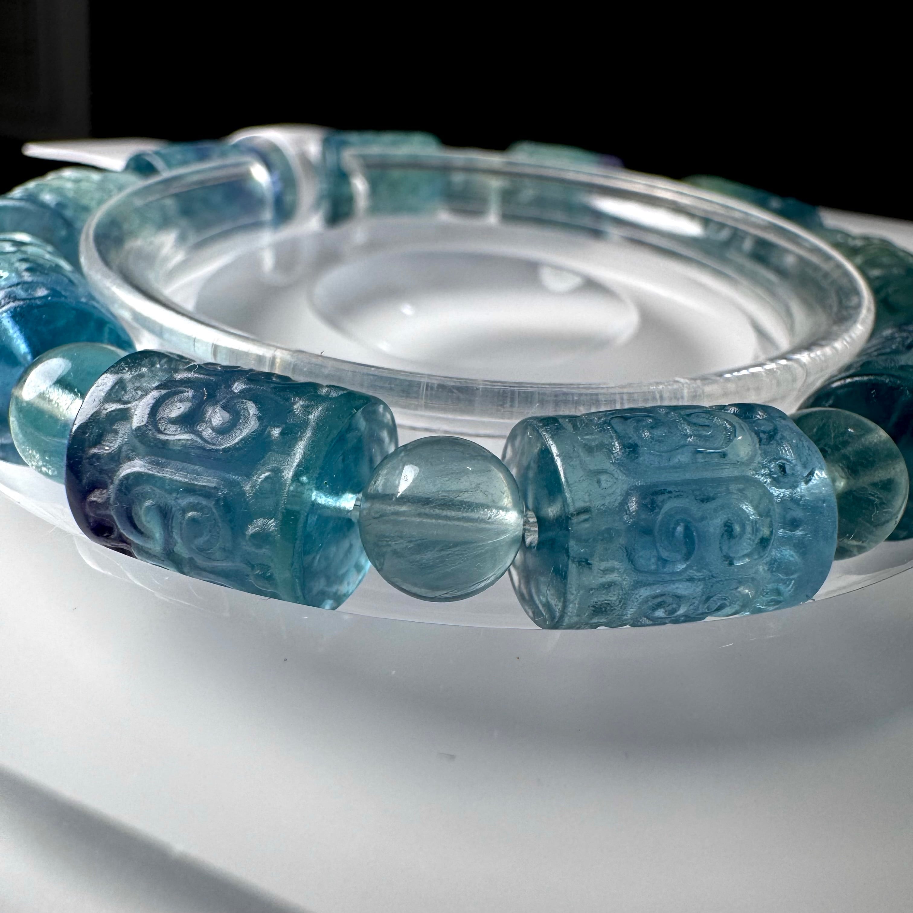 no.H8 ブルーグリーン フローライト