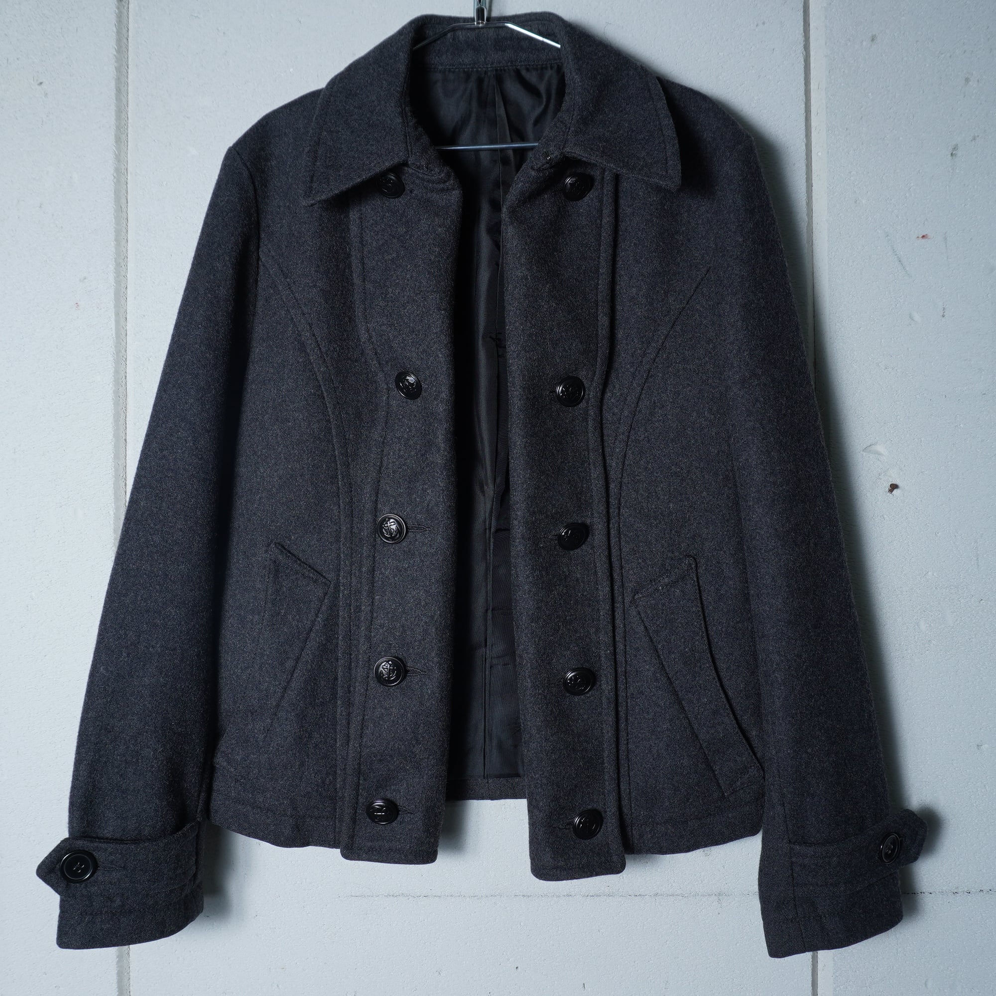 PPFM】Y2KナポレオンPコート gray | ブランド古着屋 Jesus Judas