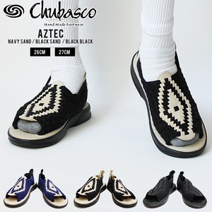 【 chub-aztec 】 Chubasco チュバスコ Aztec アズテック オリジナルブラックソール サンダル メキシコ オリエンタル 歩きやすい 通勤 通学 人気 ブランド