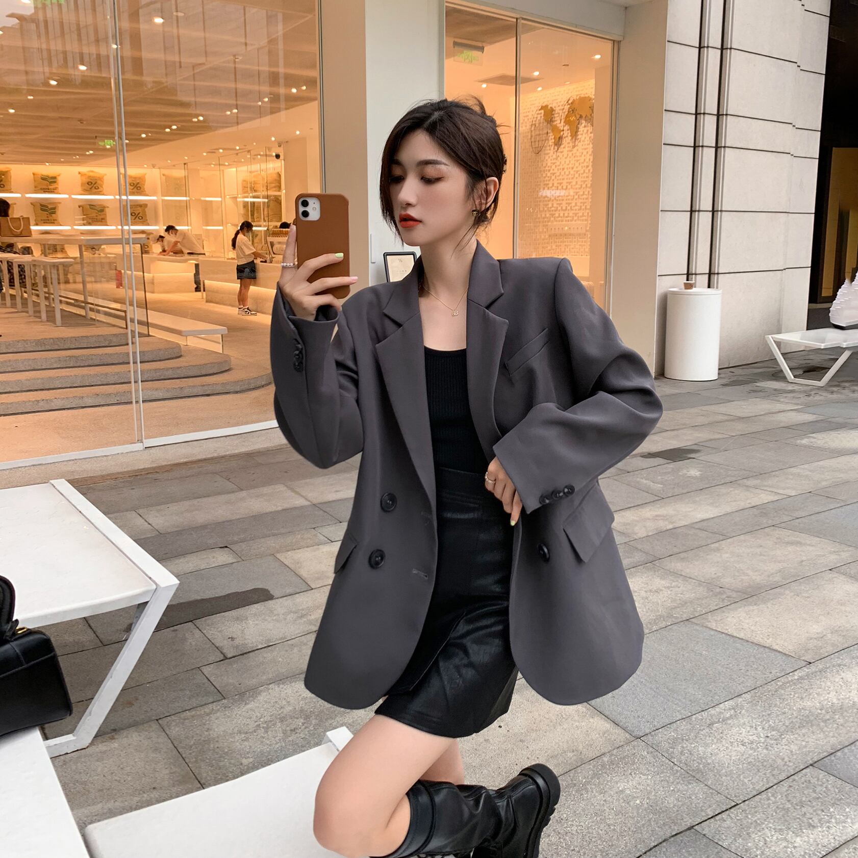 レッドジャケット サマースタイル エレガント 夏物 6Du_Shop_Women41756970695