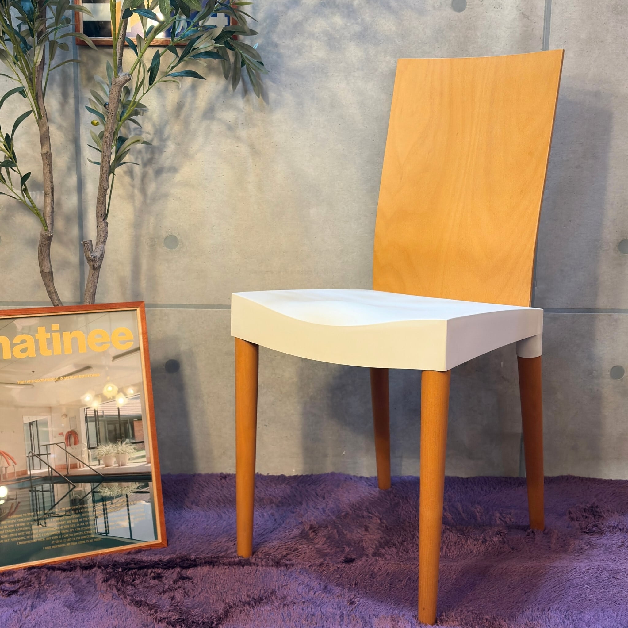 Kartell Miss Trip カルテル　スタルクデザイン　チェア USED】Kartell Miss Trip｜Philippe Starck 1998 (Natural×White