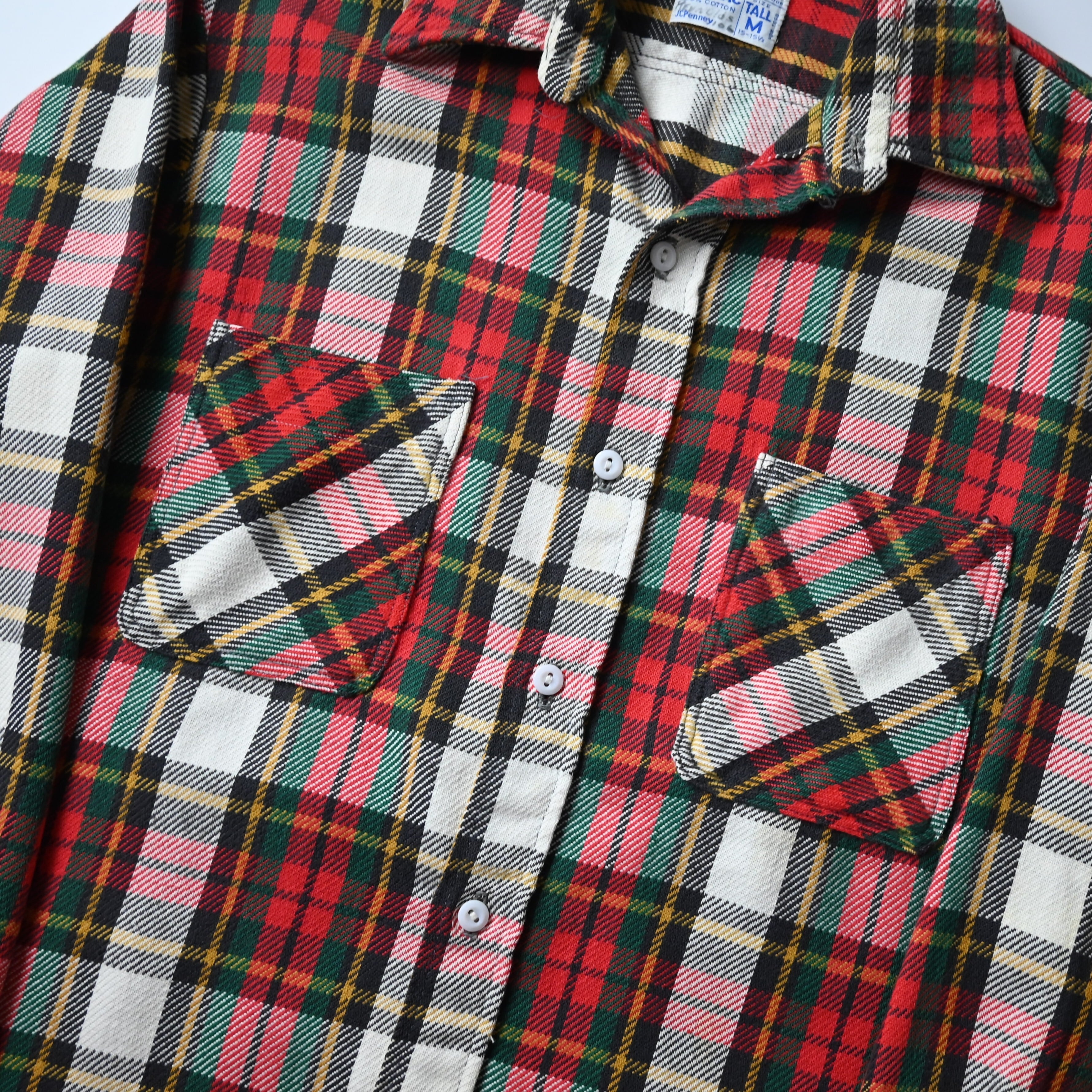 70's BIGMAC vintage M Ctton Flannel Check Shirt | GANKO