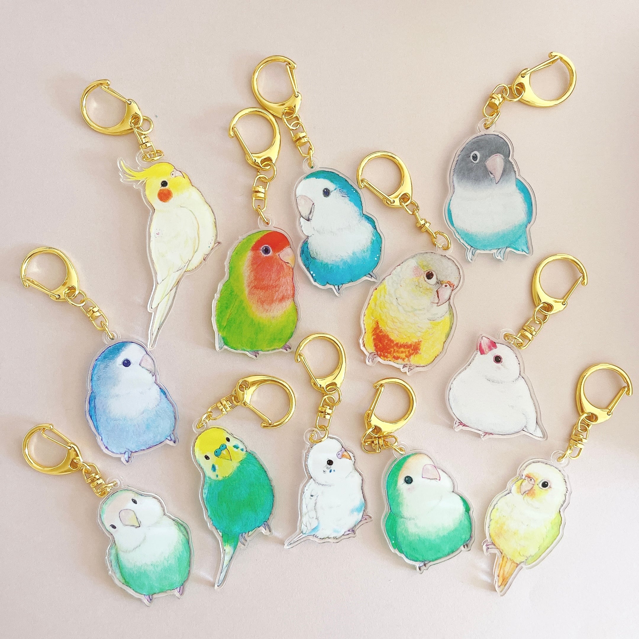 缶バッジ 中に鳥がいます | aoamo
