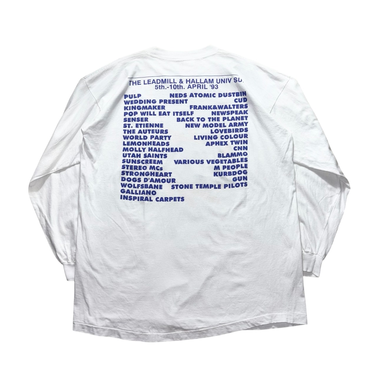 vintage 1993’s sheffield sound city festival tee