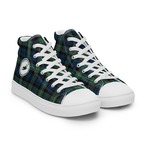 TARTAN WIGGLE High-Top Sneakers -Green- (Men’s)  [S0012]