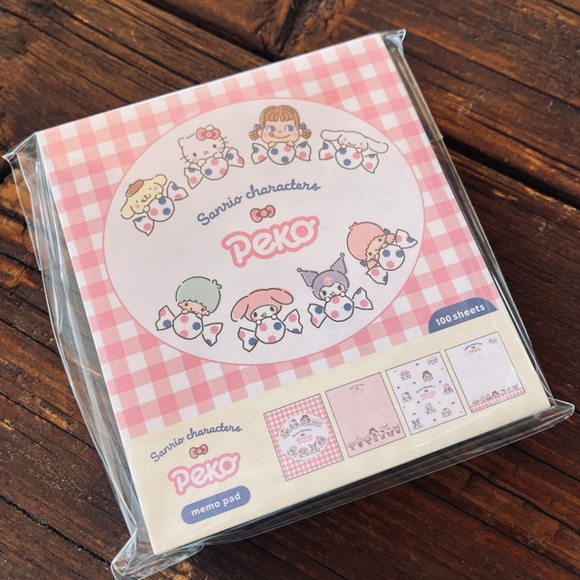 古川紙工　PEKO×サンリオ　チェックB　メモパッド　FU01
