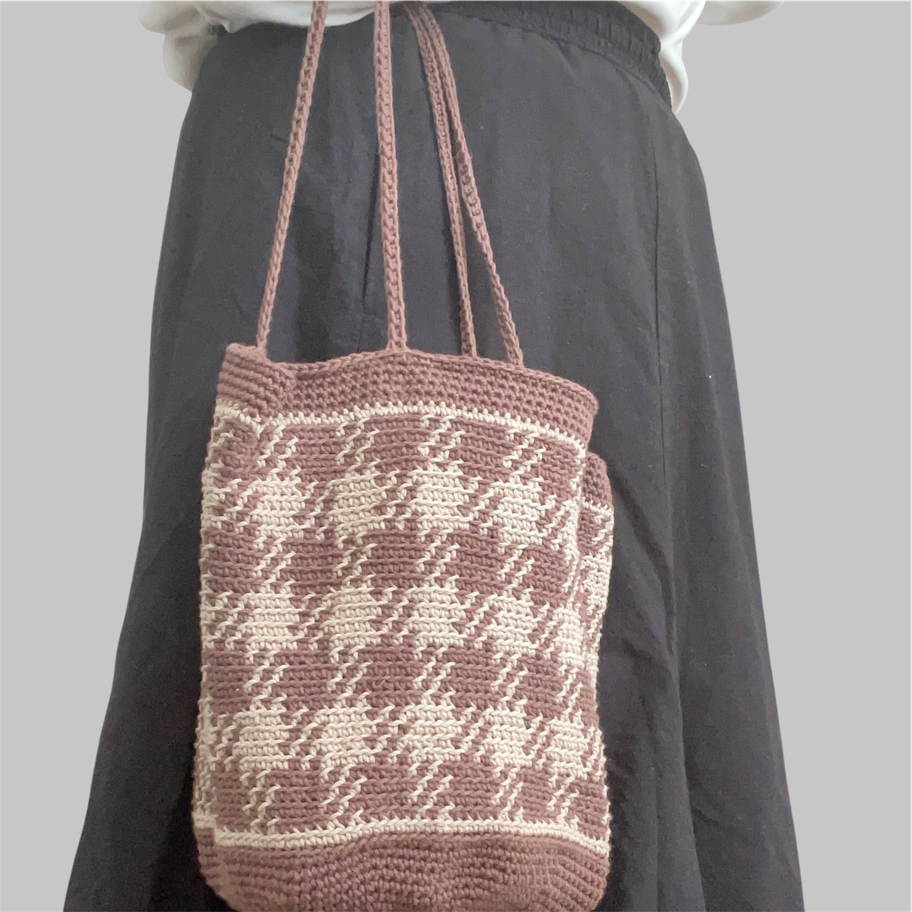 ブラウン バスケット編み ショルダーバッグ 【公式通販】