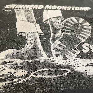 【wall of fame】90s バンドTシャツ プリント  symarip SKINNHEAD MOONSTOMP シングルステッチ くすみカラー us古着