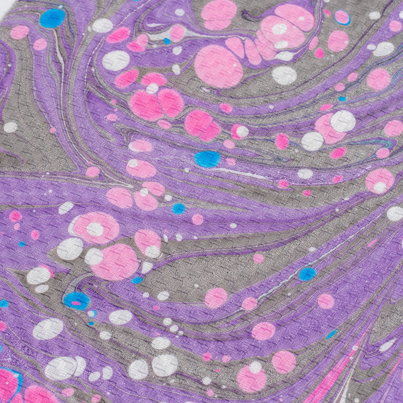 半巾帯 ❤︎［Flower shower］ピーコック柄×マーブル×ドット