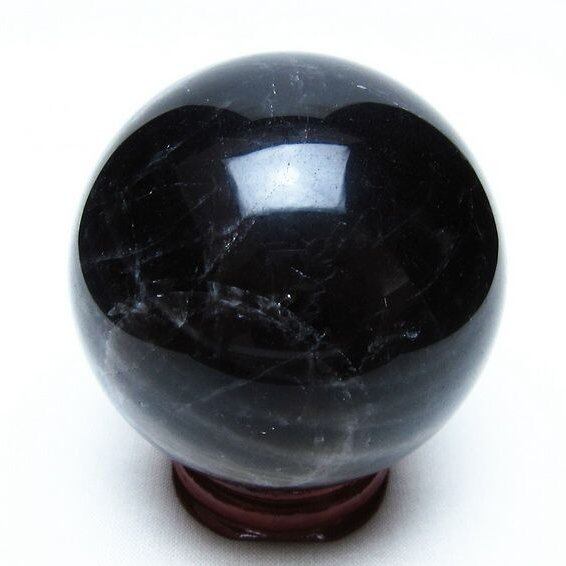 モリオン スフィア 黒水晶 丸玉 63mm 置物 原石 一点物 151-10339
