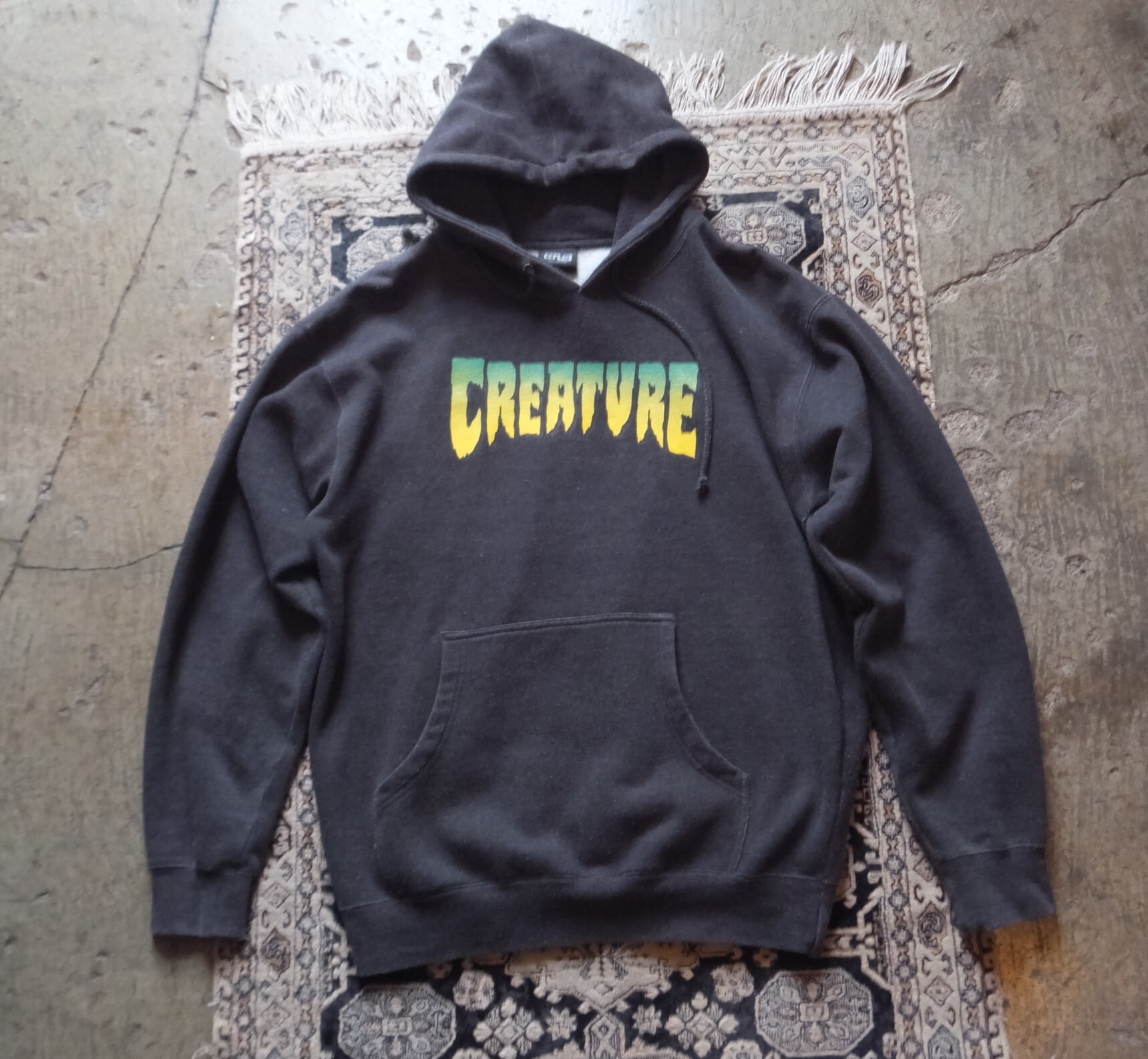 90s NHSタグ creature parker クリーチャー パーカー М | adamsmith