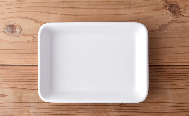 【Ovenware】長角トレー　ホワイト