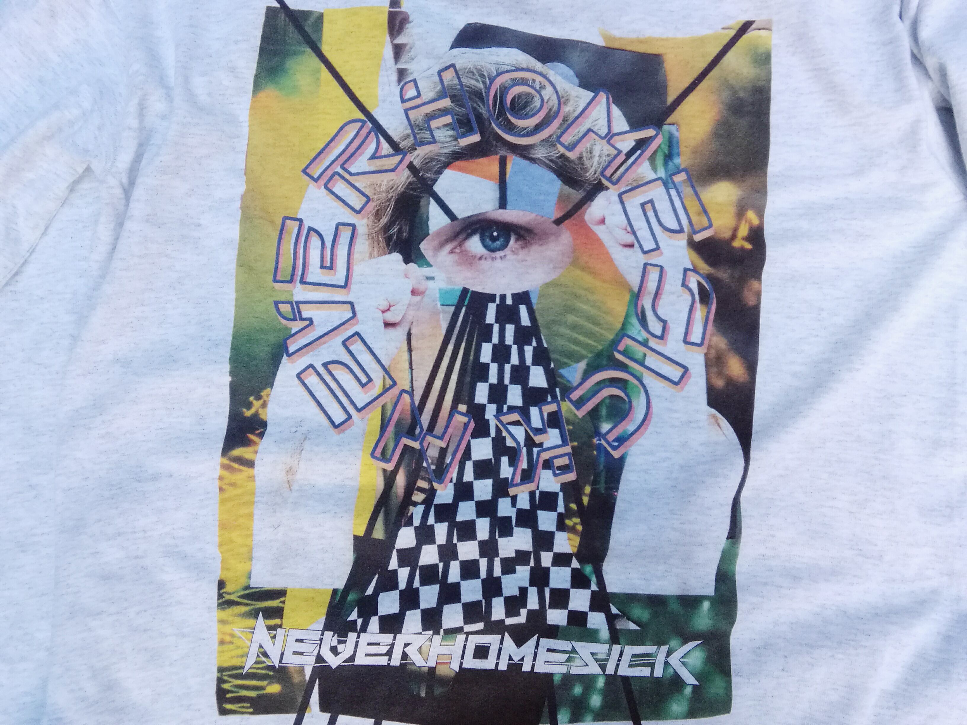 NEVERHOMESICK× PRANK Weird Store "count" Long Sleeve TEE GRAY