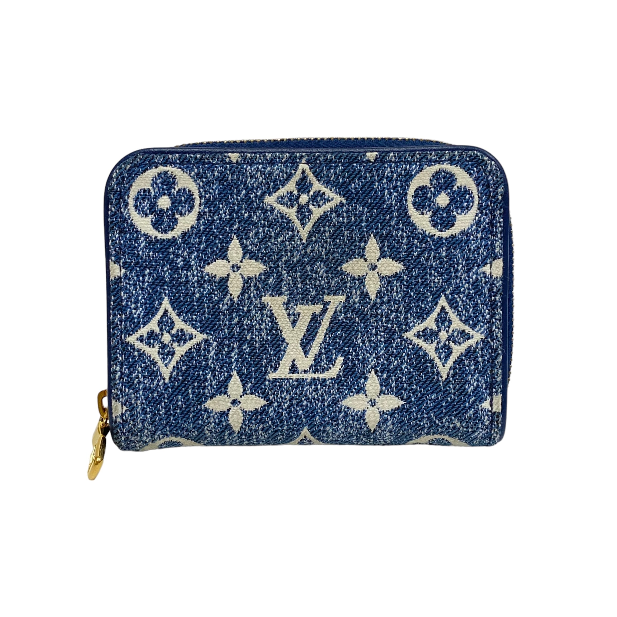 LOUIS VUITTON ルイ・ヴィトン モノグラム デニム ジッピーコイン 