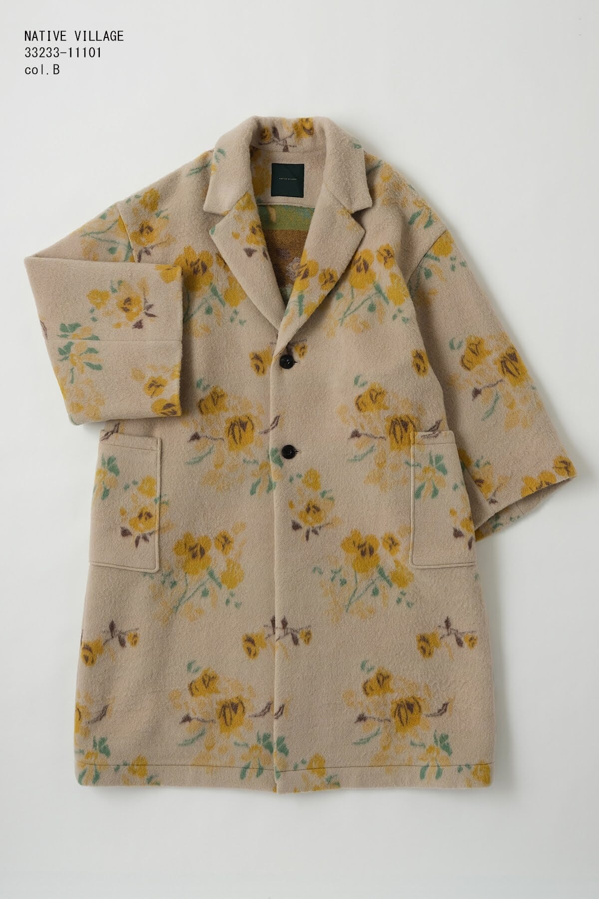 NATIVE VILLAGE 33233-11101 ワイドスリーブコート Wide sleeve coat