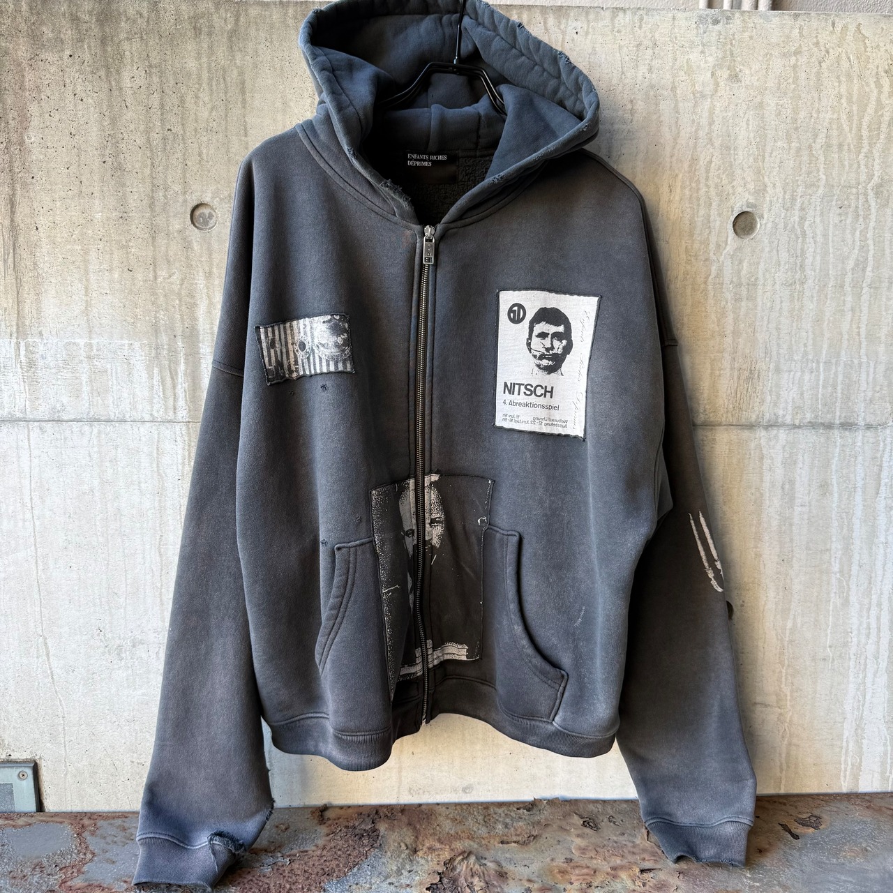 【Enfants Riches Déprimés】Lenin’s Nap Time Assemblage Zip Hoodie - 1