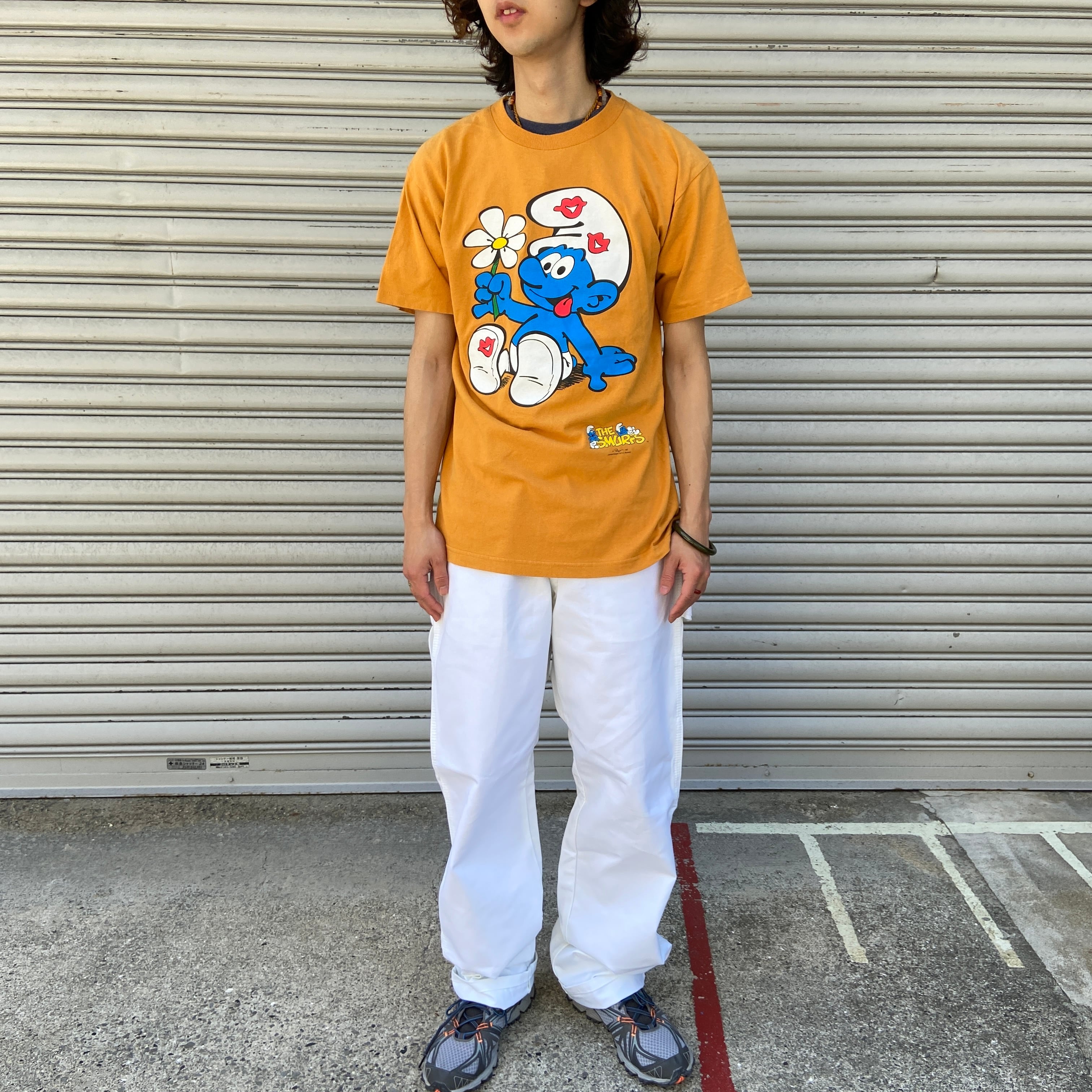 ☆90s☆スタンリーデサンティス☆スマーフ☆キャラTシャツ☆M☆