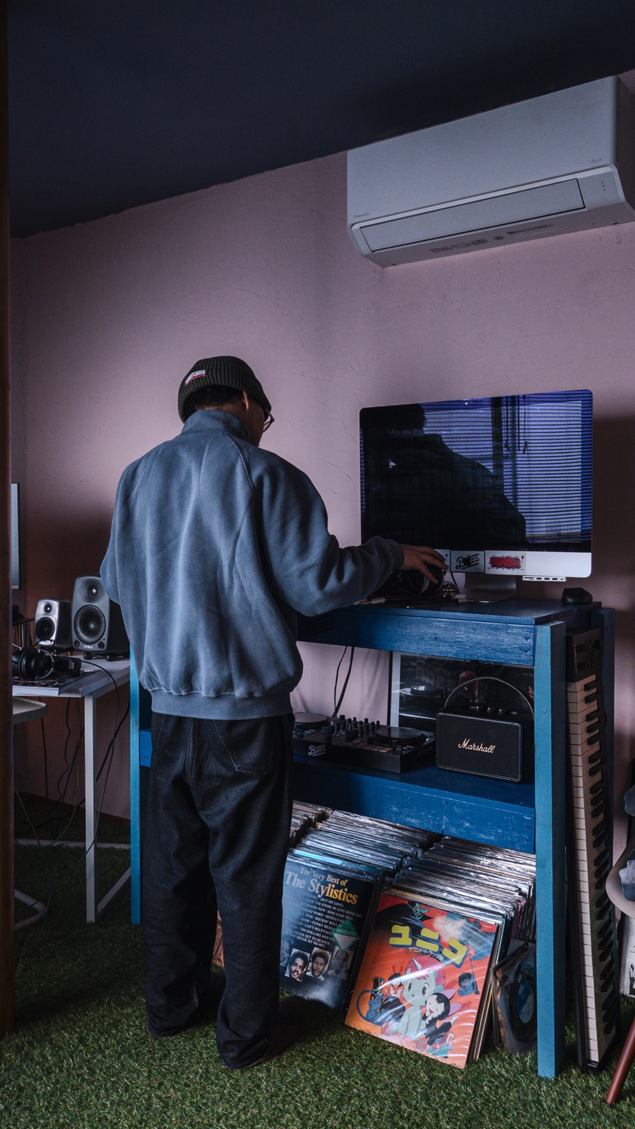 Logo Vintage Washed Halfzip Pullover [80's]