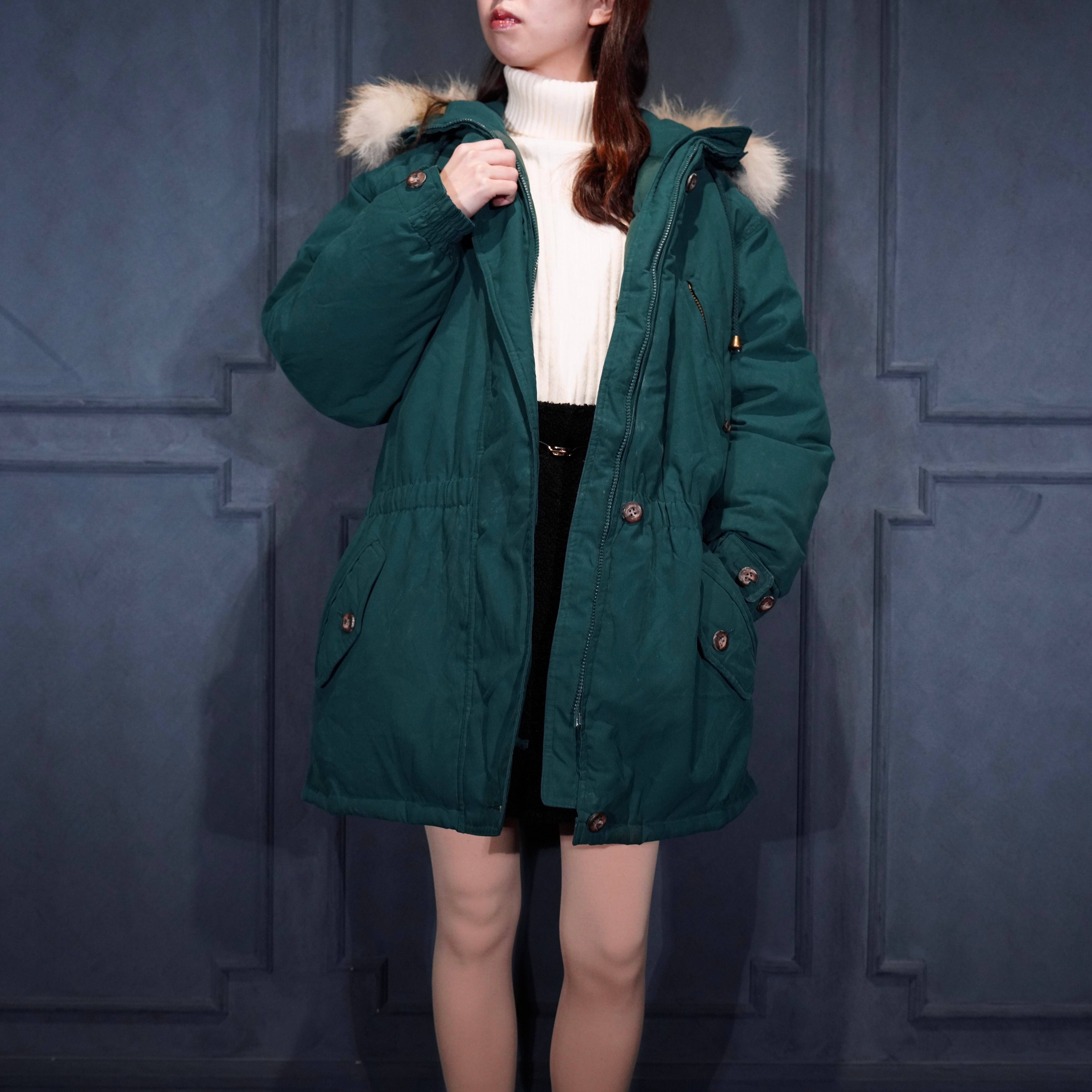 【稀少】エディーバウアー　ポーラーパーカー　グースダウン　緑　レディースS 90's USA VINTAGE Eddie Bauer POLAR PARKA GOOSE DOWN COAT/90年代