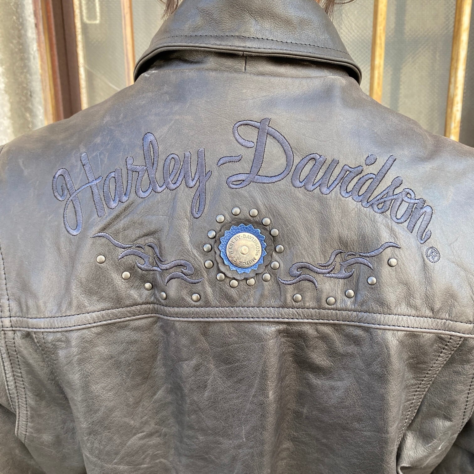 HARLEY-DAVIDSON ハーレーダビッドソン バック刺繍 ライダースジャケット レザージャケット レディースM 古着 キルティングライナー  ブラック 黒色 革ジャン【ブルゾン・ジャケット】【cs2212-10a】【AN20】 | cave 古着屋【公式】古着通販サイト