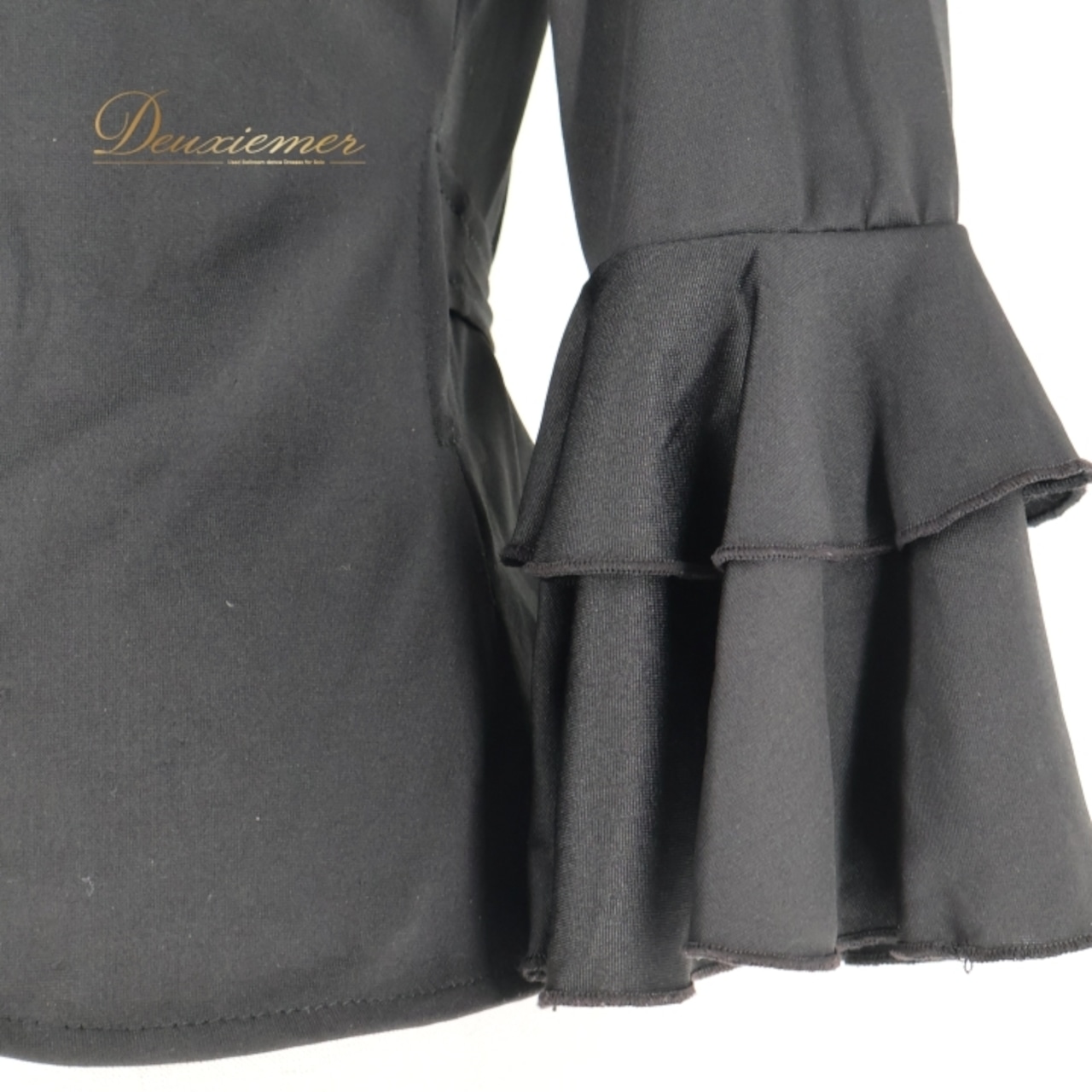 フラメンコ 衣装 トップス ブラウス レッスン 練習着 無地 伸縮 イチオク ICHIOKU 襟 ダンス パーティ 発表会 ブラック系 フラメンコ ブラウス トップス 伸縮性 薄手 練習着 ダンス衣装 発表会衣装 無地 ブラック スタイリッシュ シンプル おしゃれ かわいい レッスン用 袖フリル フィット感 上品