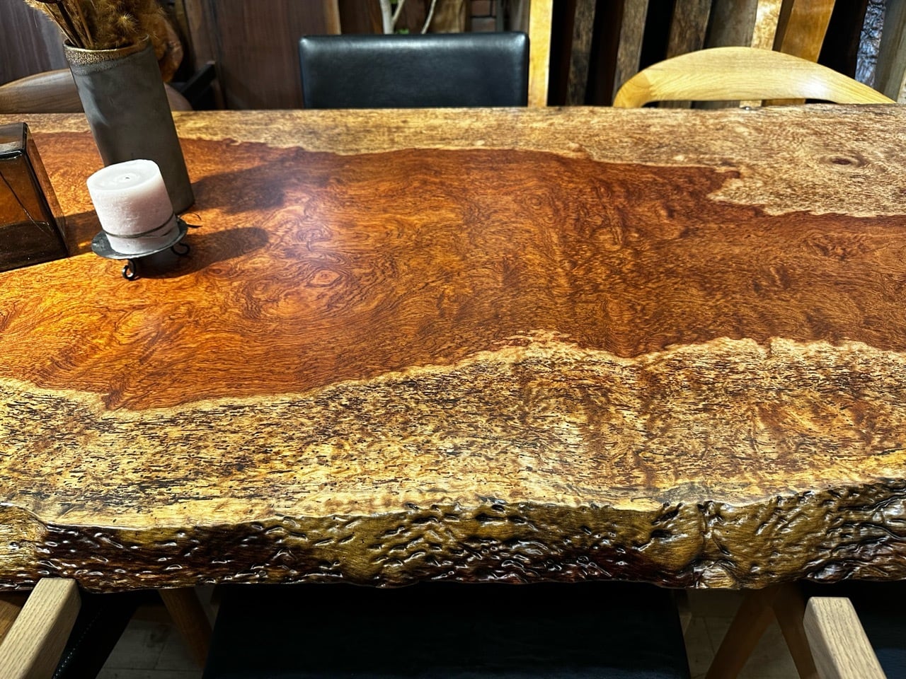 ブビンガ_2920×850-860-840×50_浅草本店_テーブル天板/一枚板