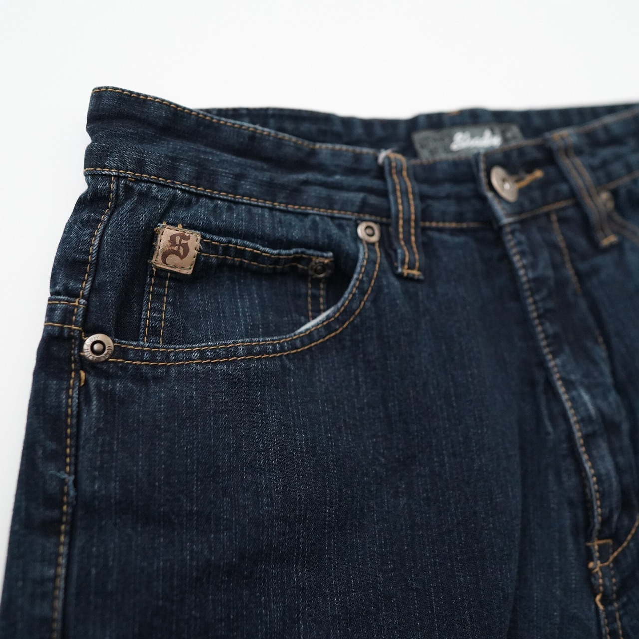 embroidery denim pants
