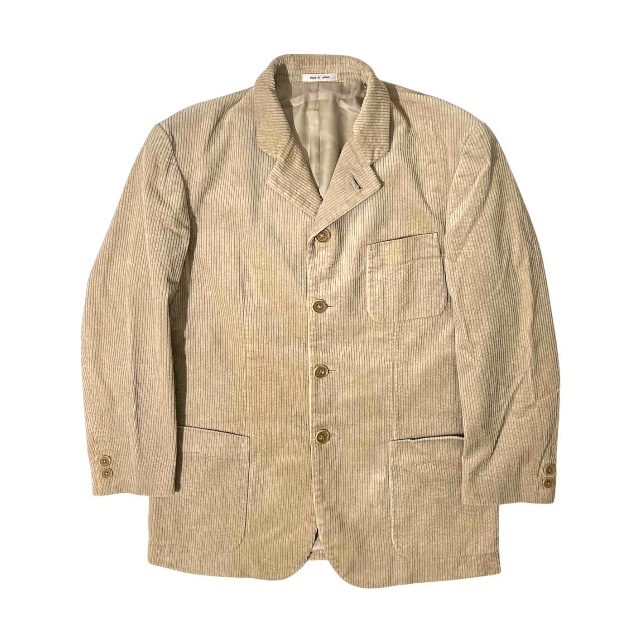 INTERMEZZO インターメッツォ コーデュロイ テーラードジャケット F/ライトベージュ